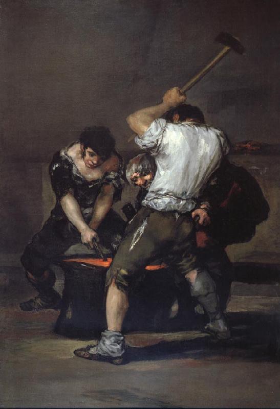Francisco Goya The Forge Sweden oil painting art